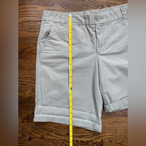 Gap Boyfriend Roll Up Classic Khaki/ Gray Women's Shorts Size 6 - Picture 14 of 15